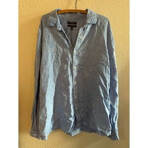 Banana Republic 100% Linen Button Down Men’s Size XXL